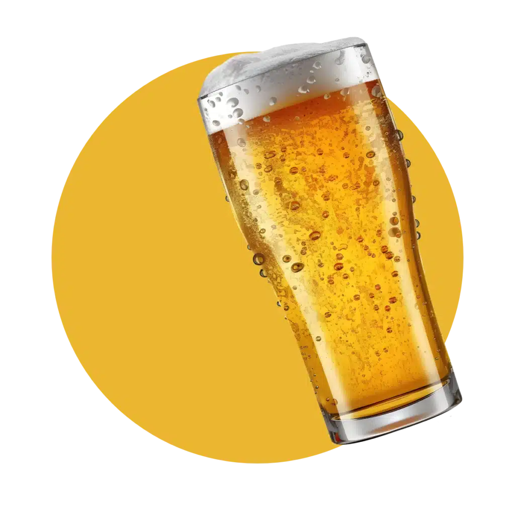 vente-de-biere-pintes Bière blonde fraîche et pétillante servie dans une pinte givrée, parfaite pour accompagner un apéritif convivial. Large sélection de bières artisanales et internationales.